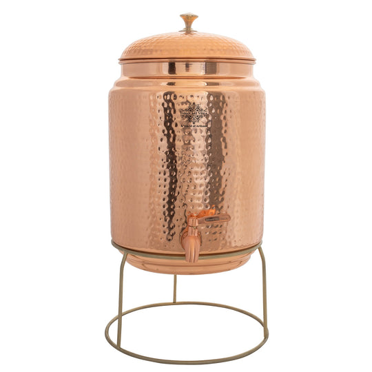Size dimensions of 5 litre round copper matka – copper matka 5 litre price measurement guide