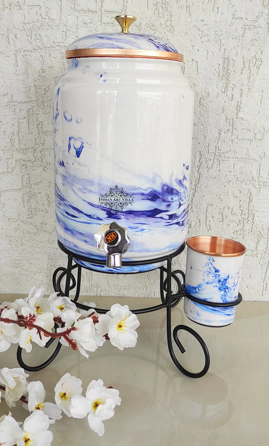 5 litre round copper water dispenser with tap at wedding water service station – copper matka 5 litre price