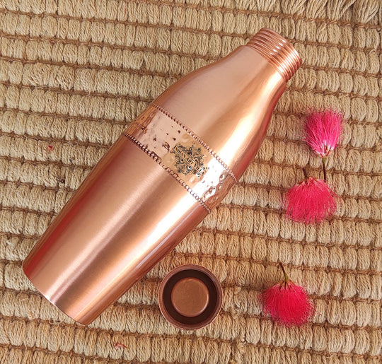Copper Drinkware Bottle with Champagne Style and Lacquer Coating