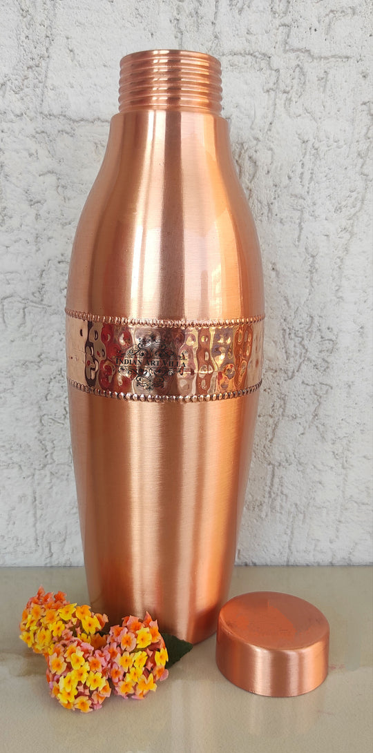 Copper Drinkware Bottle with Champagne Style and Lacquer Coating