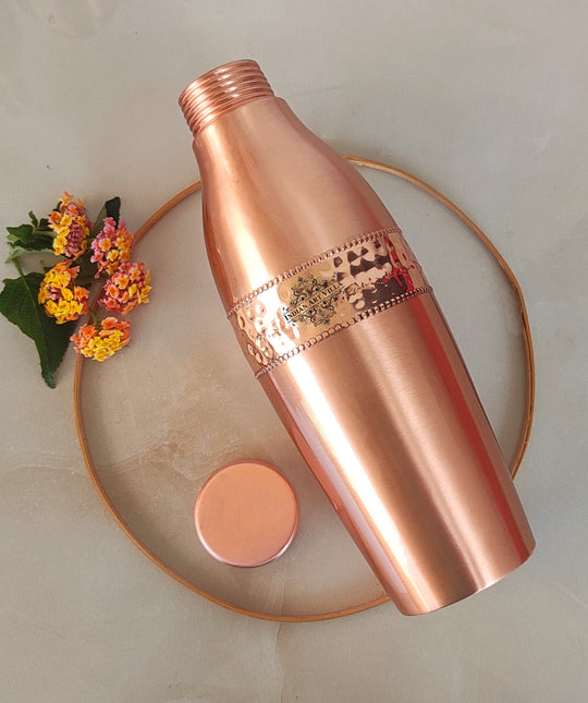 Copper Drinkware Bottle with Champagne Style and Lacquer Coating