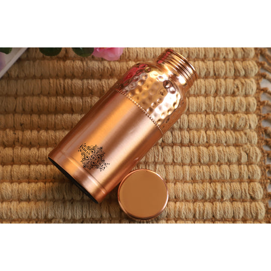 Doctor's Choice Pure Copper Water Bottle with Ergonomic Design