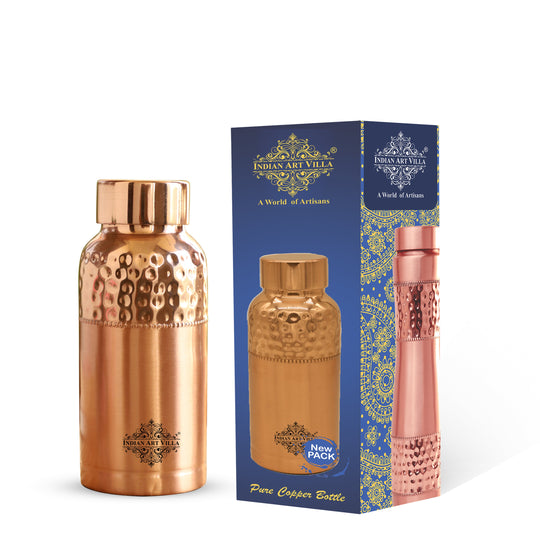 Doctor's Choice Pure Copper Water Bottle with Ergonomic Design