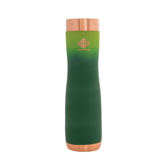 Pure Copper Water Bottle With Ombre Silk Finish Design – 900ml