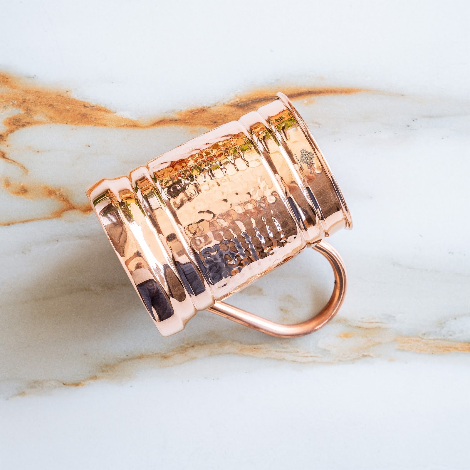 out MIYU様 ミニミニドリンクジャーアレンジ♪ Pure Copper Tankard Shaped Ringed Design Moscow Mule Beer Mug Cup, Vol