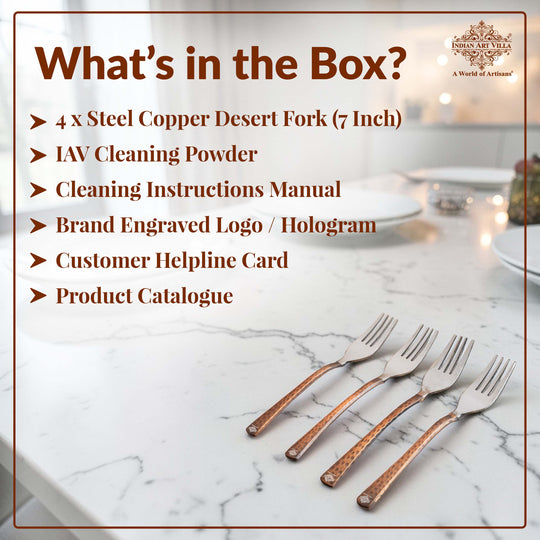 Steel Copper Desert Fork- Antique Finish Design