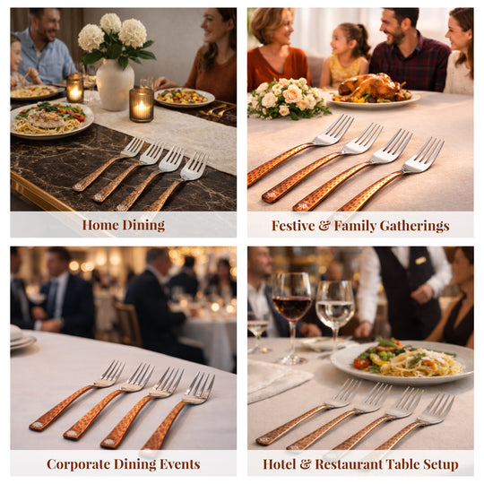 Steel Copper Desert Fork- Antique Finish Design