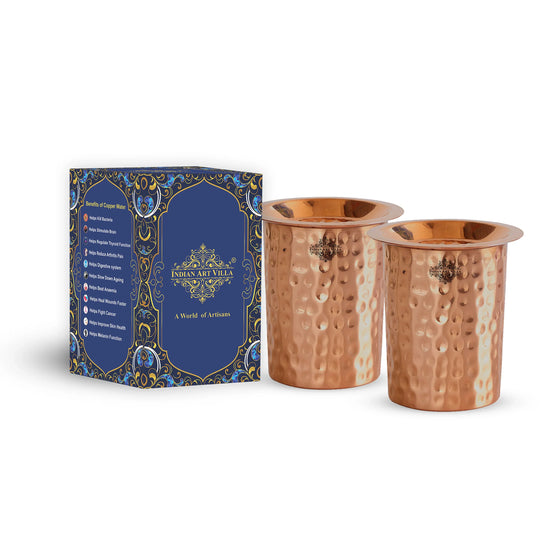 Handmade copper glass for wellness hydration