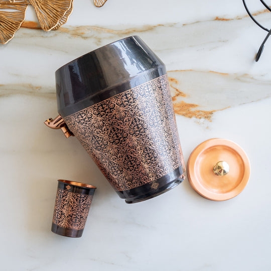 Pure copper water dispenser exquisite design 5000 ML lifestyle — Indian Art Villa