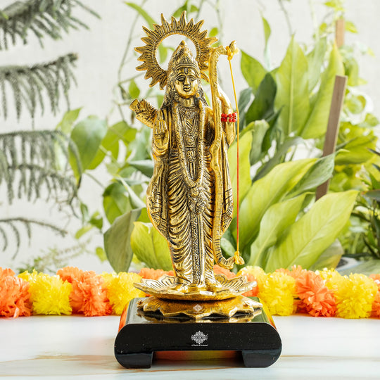Brass Finish Shree Ram JI Showpiece