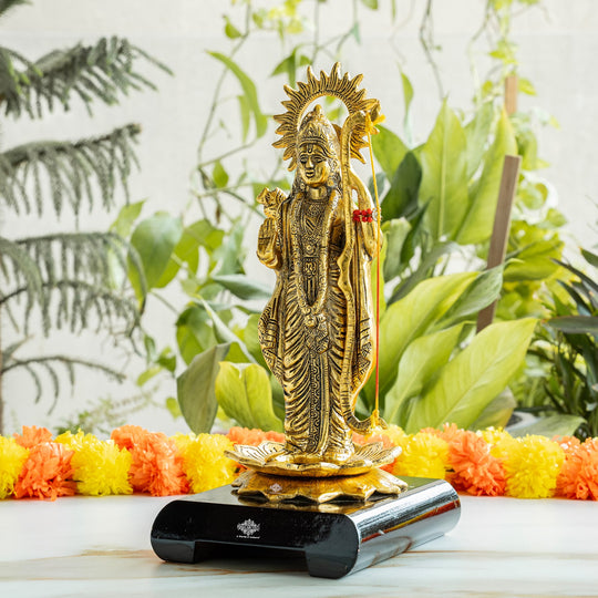 Brass Finish Shree Ram JI Showpiece