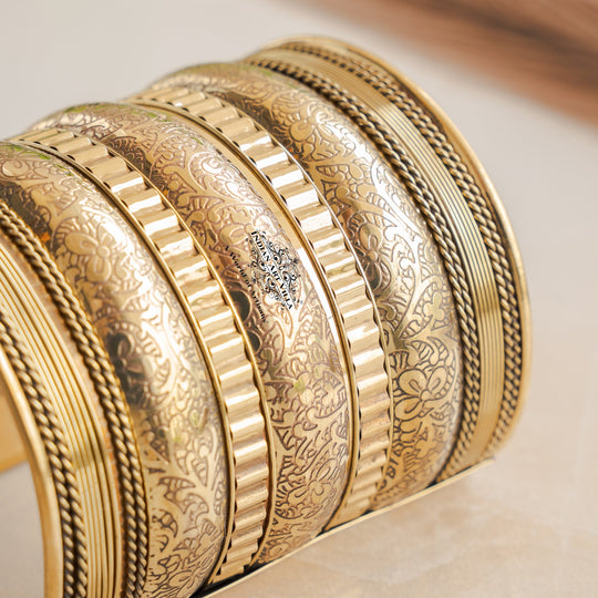 Handmade Brass Antique Rare Design Openable Kada Bracelete Bangle