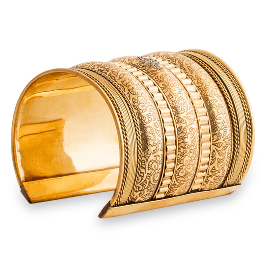 Handmade Brass Antique Rare Design Openable Kada Bracelete Bangle