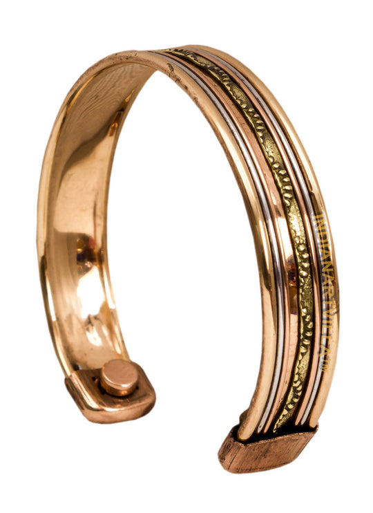 Copper Antique Rare Design Openable Designer Bracelet with Magnet