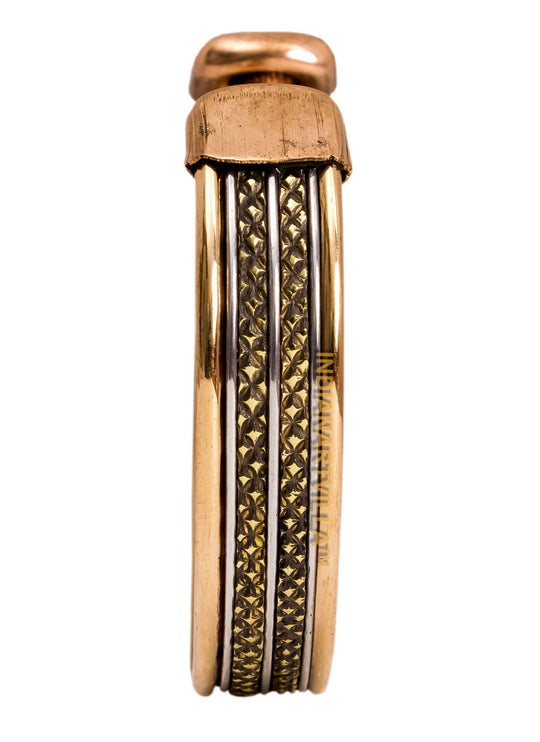 Copper Antique Rare Design Openable Designer Bracelet with Magnet