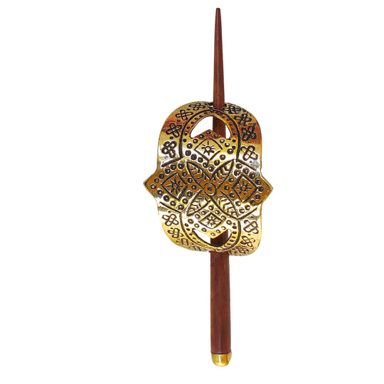 Pure Steel Designer Wooden Hair Clip