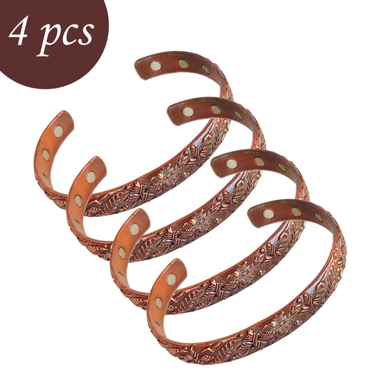 Indian Art Villa copper kada, dark-toned embossed design, stylish traditional wrist accessory for daily outfits