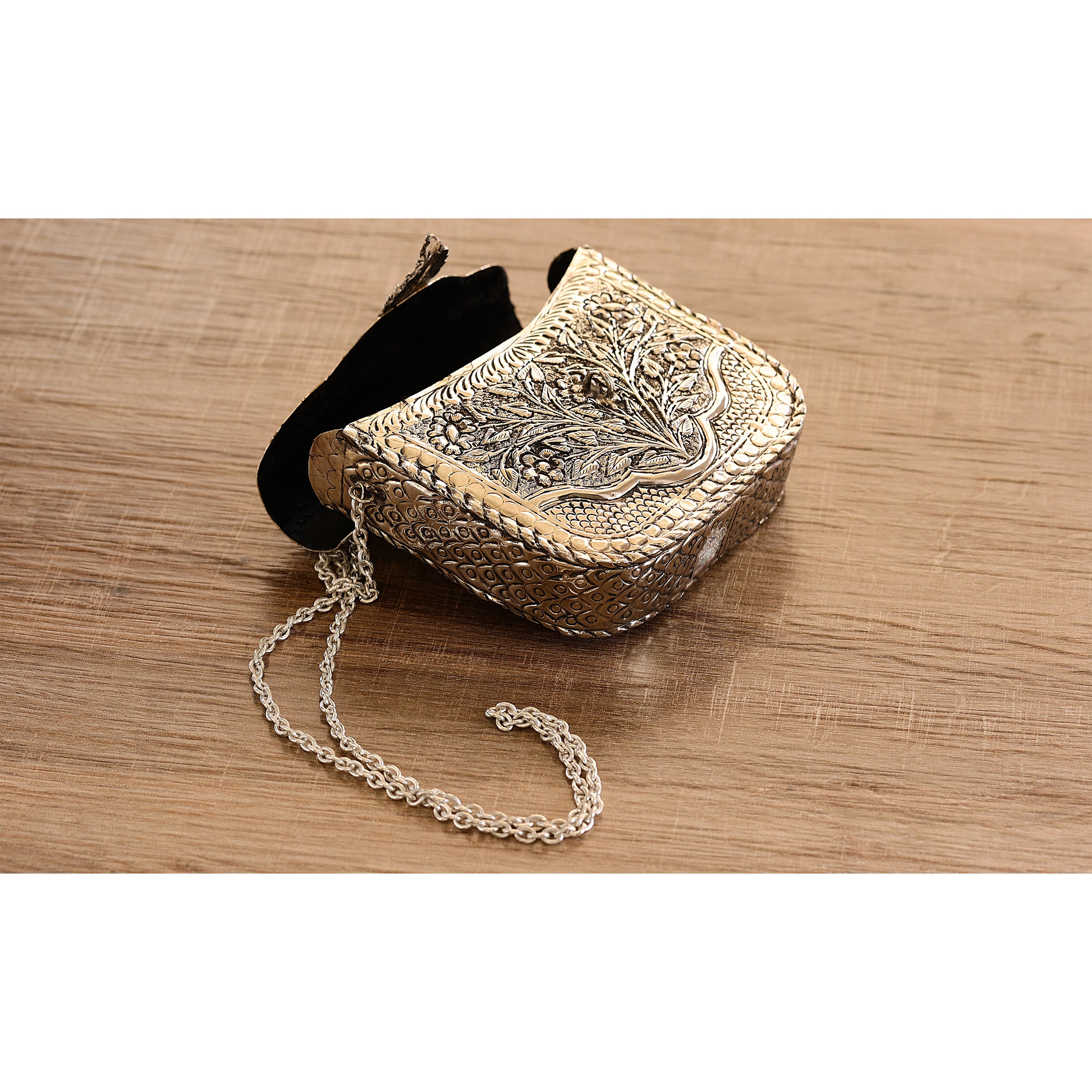 Designer Silver Plated Handbag Purse, Women Wedding Clutches, Gift