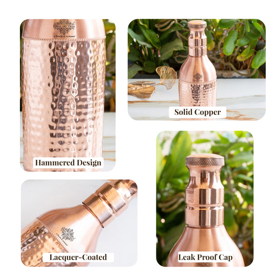 Copper Bottle With Champagne Bottle-Inspired Shape | 1350 ML