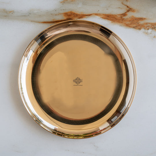 Pure Bronze Plate / Thali – Traditional Kansa Dinner  Plate