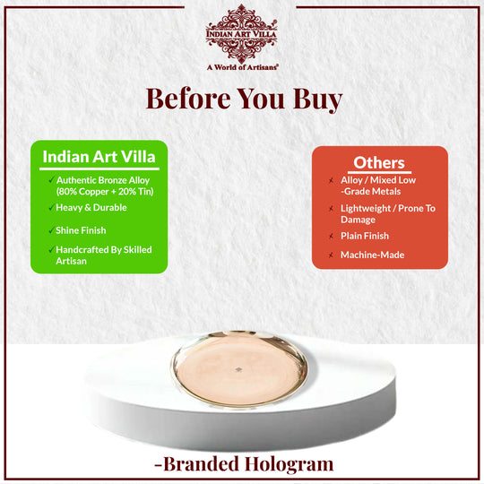 Bronze Thali Dinner Plate, Dinnerware & Serveware