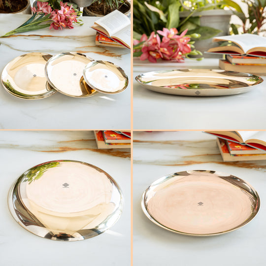 Bronze Thali Dinner Plate, Dinnerware & Serveware