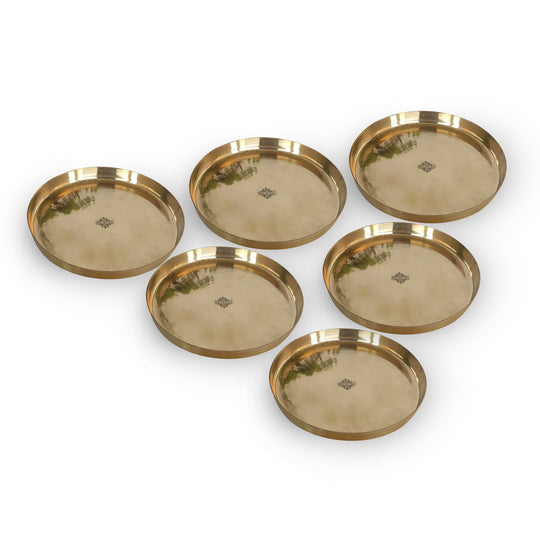 Bronze/Kansa Thali, Dinner Serving Plate -  30.48 cm