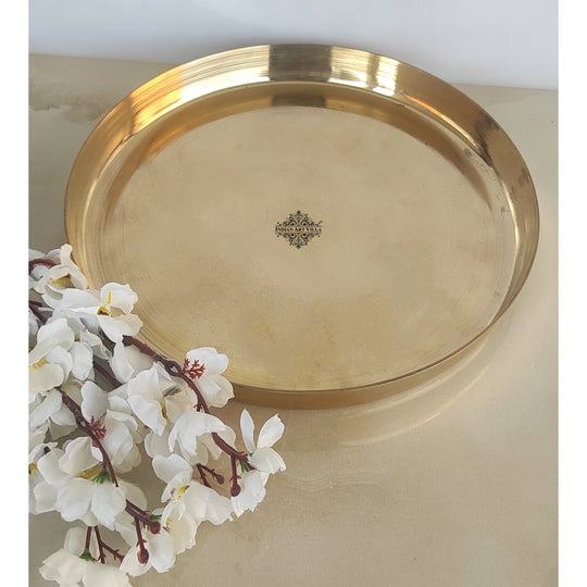 Bronze/Kansa Thali, Dinner Serving Plate -  30.48 cm