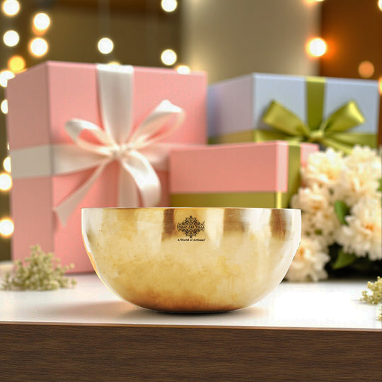 Pure Bronze Multipurpose Bowl – Urli, Singing & Serving Use