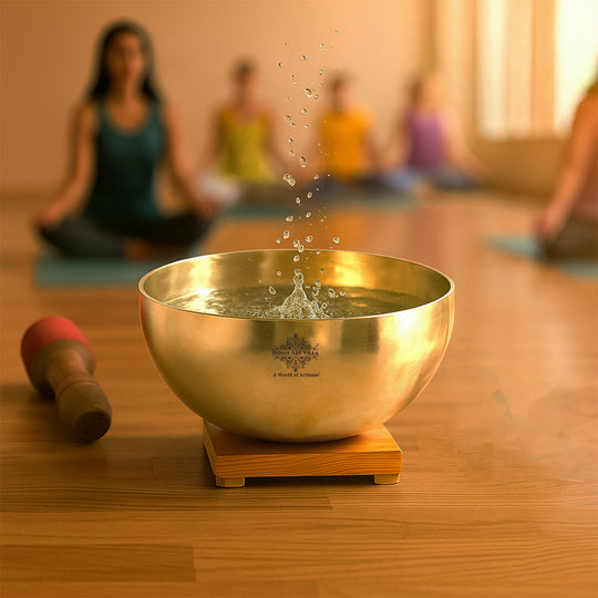 Pure Bronze Multipurpose Bowl – Urli, Singing & Serving Use