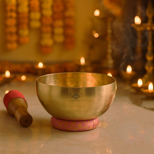 Pure Bronze Multipurpose Bowl – Urli, Singing & Serving Use