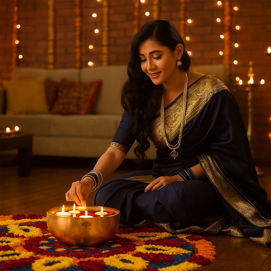 Pure Bronze Multipurpose Bowl – Urli, Singing & Serving Use