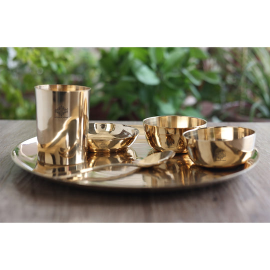 Bronze Shine Finish 6 Pieces Dinner Set