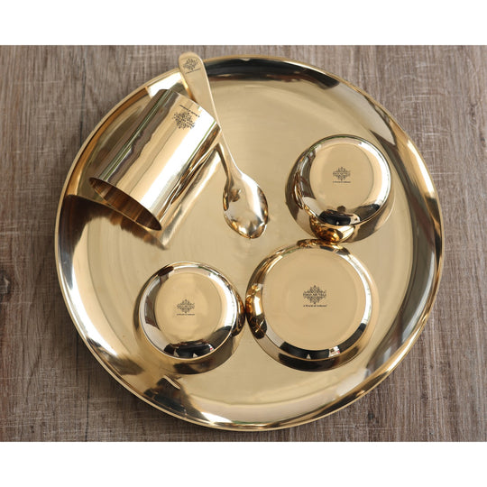 Bronze Shine Finish 6 Pieces Dinner Set