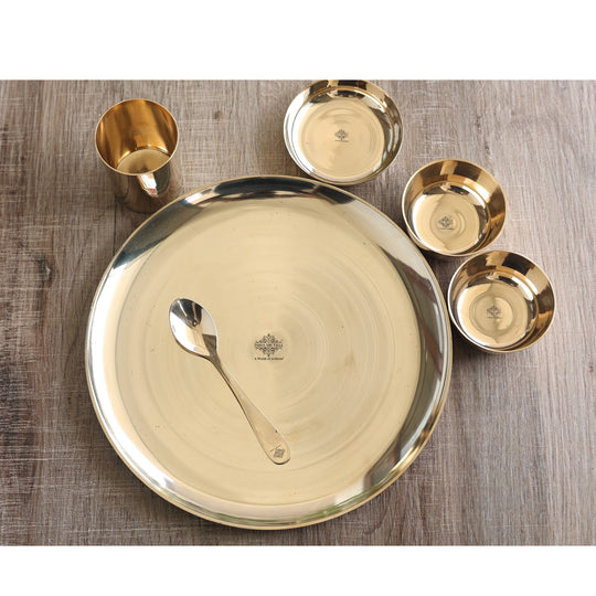 Bronze Shine Finish 6 Pieces Dinner Set