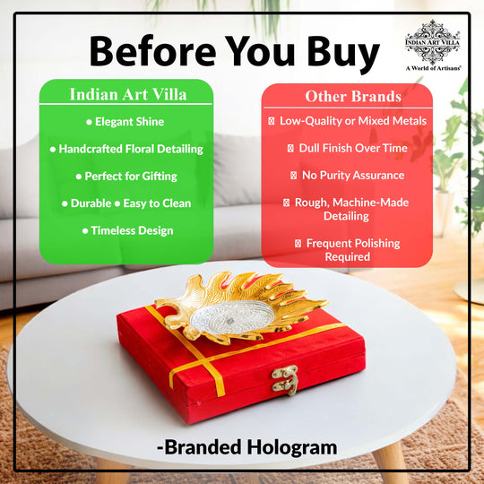 Silver Plated Feather Design Decorative Platter