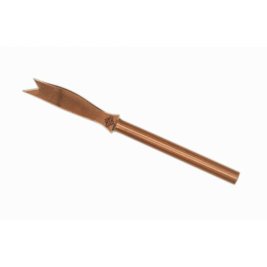 Brown finish stainless steel knife, close-up detail — Indian Art Villa