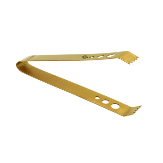 Gold finish steel ice tong set of 4, additional view — Indian Art Villa
