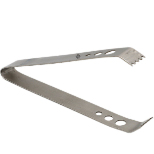 Steel ice tong set of 4, additional angle view — Indian Art Villa