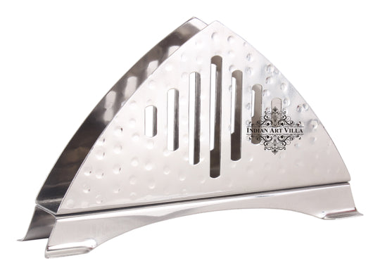 Steel Triangular Hammered Napkin Holder