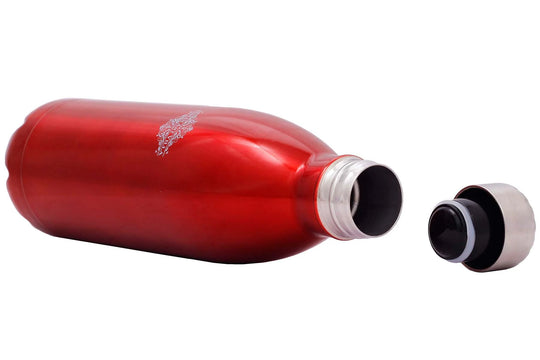 Steel Insulated Vaccum Bottle with Red Color, 1000 ML