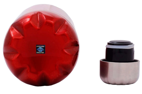 Steel Insulated Vaccum Bottle with Red Color, 1000 ML