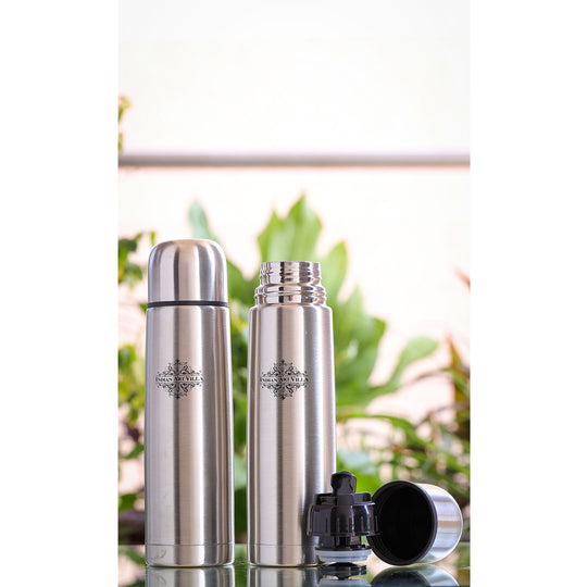 Pure Stainless Steel Insulated Vaccum Bottle With Flip Lid
