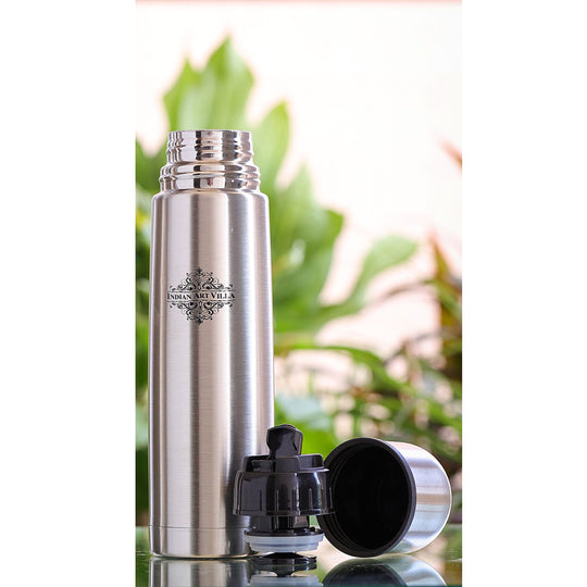 Pure Stainless Steel Insulated Vaccum Bottle With Flip Lid