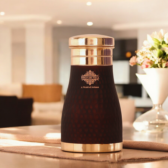 Personalized Copper Silk Finish Bedroom Water Bottle 950 ML