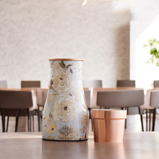 Pure Copper Gold Print Luxury Design Bedroom Bottle-950 ml