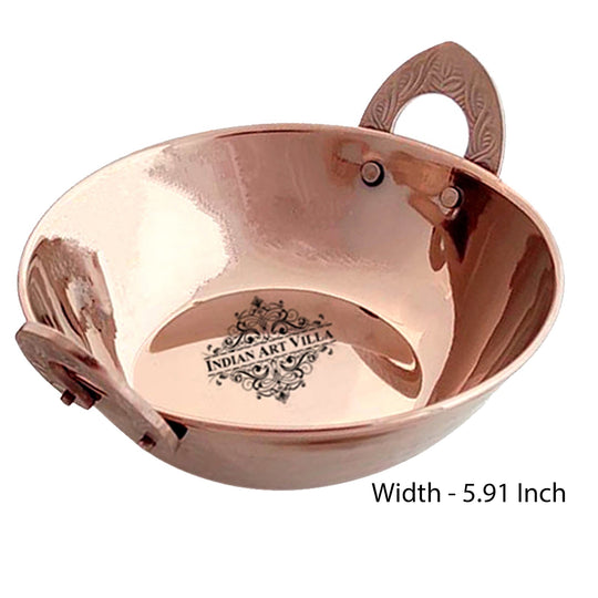 Rose gold steel hammered tableware gift set 10 pieces angle view — Indian Art Villa