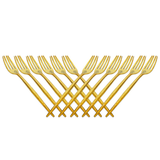 Pure Brass Fork, Shine Finish Design, Kitchenware, Decorative