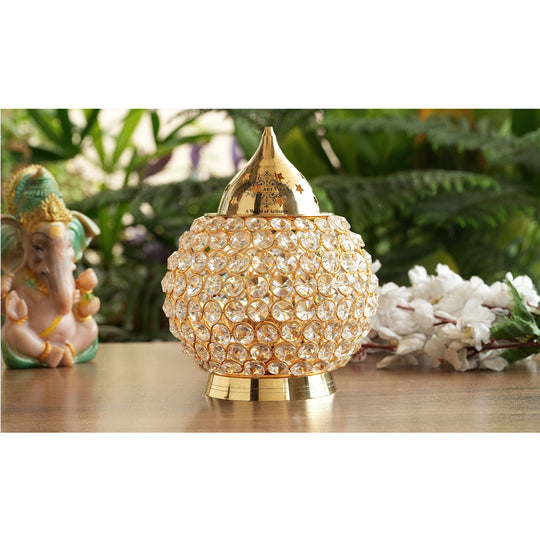 brass akhand diya