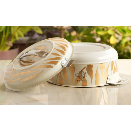 Steel Tiger Print Casserole Set – 3 Piece